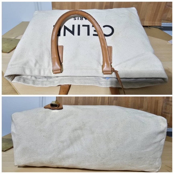 Authentic CELINE Horizontal Cabas Tote Bag Shoulder Bag - Picture 8 of 9